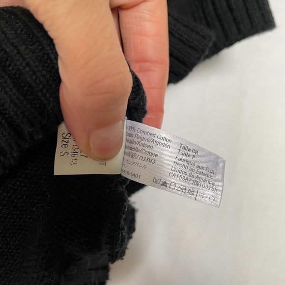 100% Combed Cotton Cropped Knit T-Shirt Sweater - Picture 7 of 7